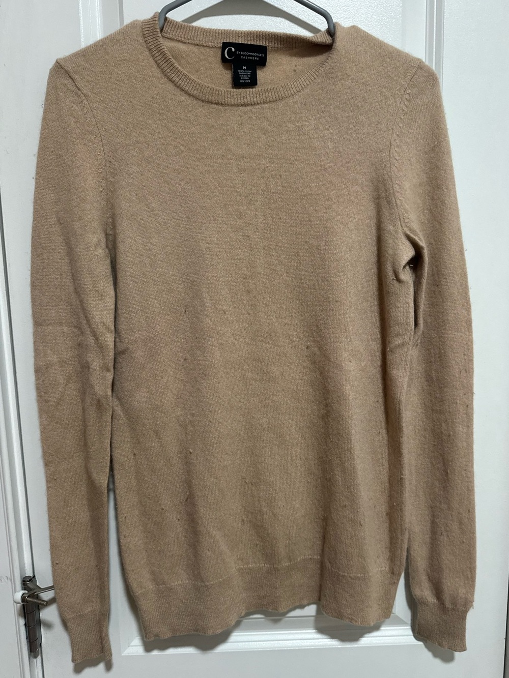 Bloomingdale's Women's Cashmere Camel Crewneck Sweater